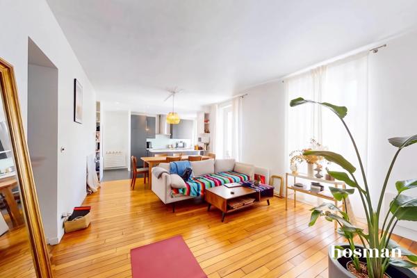 Appartement 2 pièces de 60 m² avec grand séjour et bureau - Jules Joffrin - Rue Damrémont, Paris