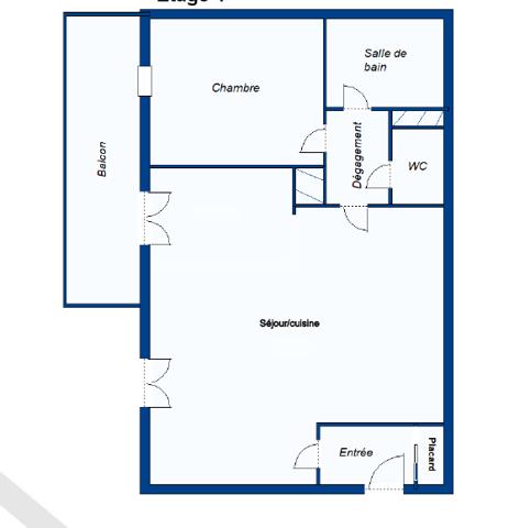 Millau (12100) Appartement Type 2 rénové / Balcon / Vue dégagée / Cave