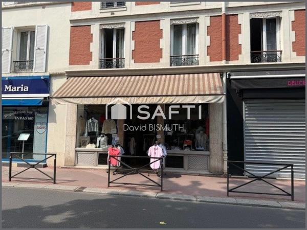 FONDS DE COMMERCE LEVALLOIS RUE ARISTIDE BRIAND SURFACE 85 m2 VITRINE 7 METRES LOYER 1200€ HT/MOIS