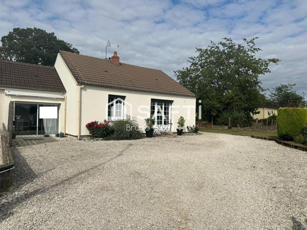 Maison 3 pièces 82 m², 2 chambres, terrasse, terrain.