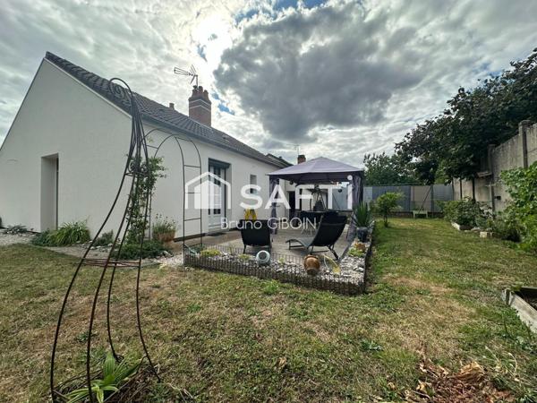 Maison 3 pièces 82 m², 2 chambres, terrasse, terrain.