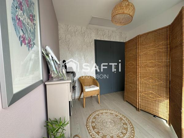 Maison 3 pièces 82 m², 2 chambres, terrasse, terrain.