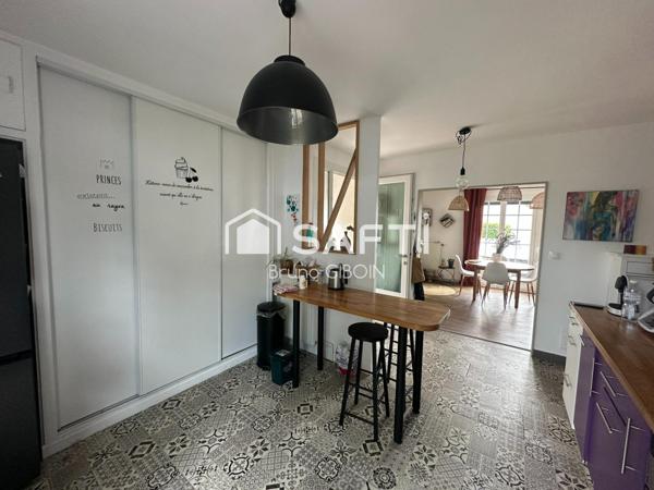 Maison 3 pièces 82 m², 2 chambres, terrasse, terrain.