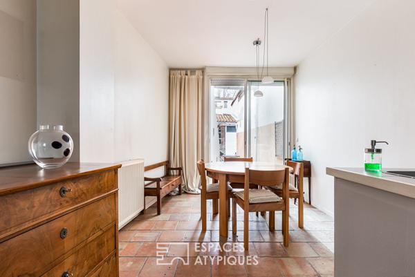 Toulousaine et sa terrasse à Compans-Caffarelli