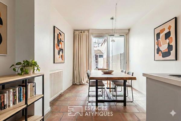 Toulousaine et sa terrasse à Compans-Caffarelli