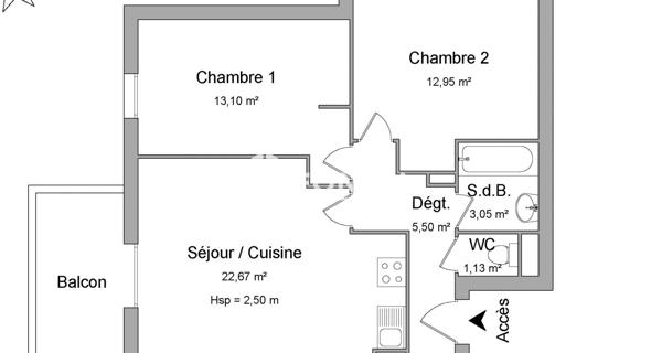Location Appartement 3 pièces 58.4 m² - Le Pontet 84130