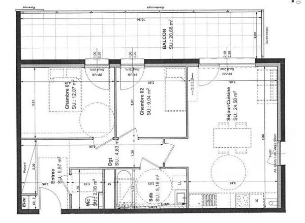 APPARTEMENT TYPE 3 KINGERSHEIM