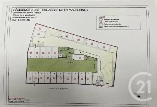 Parking à vendre  12,50 m 2   CLERMONT L HERAULT  - 34