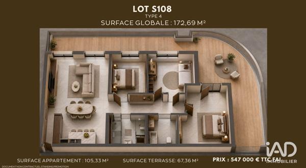 Appartement (neuf) à vendre 8 pièces 105 m² Saumur