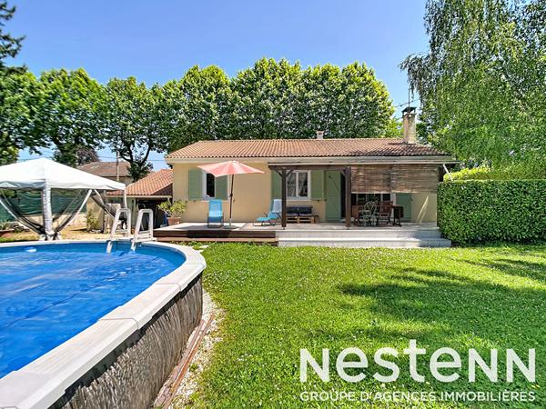 BEYNOST - MAISON PLAIN PIED - 3 CHAMBRES - GRAND JARDIN AVEC PISCINE - GARAGE
