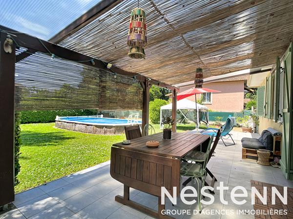 BEYNOST - MAISON PLAIN PIED - 3 CHAMBRES - GRAND JARDIN AVEC PISCINE - GARAGE