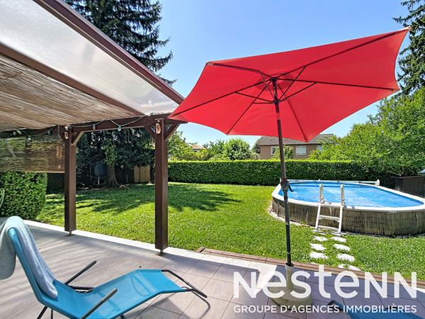 BEYNOST - MAISON PLAIN PIED - 3 CHAMBRES - GRAND JARDIN AVEC PISCINE - GARAGE