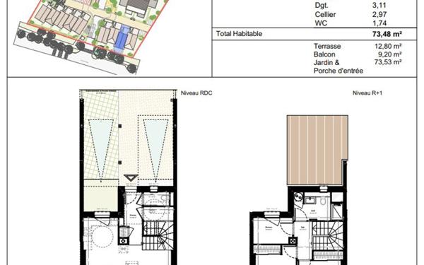 Maison à vendre    3 pièces • 73,48 m2 Idron