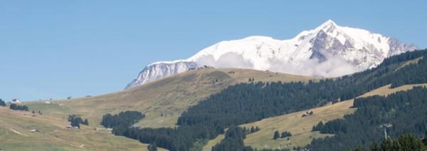 Vue Mont-Blanc et Mont Charvin