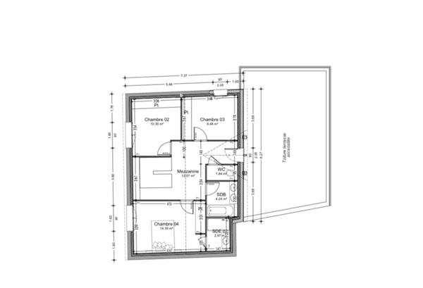 PORNICHET-BONNE SOURCE-SAINT SEBASTIEN-MAISON DE 140M2-4 CHAMBRES-UNE MEZZANINE-TERRASSE DE 40M2-GARAGE DE 50M2
