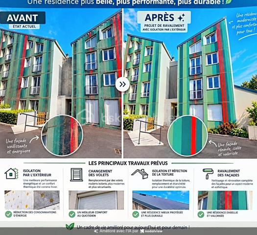 Posez vos valises, aucun travaux à prévoir !

Venez découvrir ce bel appartement entièrement rénové, situé au 1er étage d'une résidence calme et sécurisée.

Idéalement situé, vous profiterez de la proximité immédiate des écoles, commerces et transports, avec la gare de Noisiel RER A accessible en quelques minutes à pied.

L'appartement se compose d'un salon lumineux, d'une vaste cuisine entièrement équipée, de deux chambres avec rangements, d'une salle d'eau moderne et d'un WC séparé.

Un grand box avec espace de rangement en mezzanine vient compléter ce bien.

LES ATOUTS

✓ Appartement entièrement rénové : électricité, peintures, parquet et salle d'eau
✓ Aucun travaux à prévoir
✓ Matériaux de qualité et décoration soignée
✓ Travaux de rénovation énergétique de l'immeuble déjà payés : isolation, ravalement, toiture et volets
✓ DPE actuellement classé D, avec amélioration énergétique attendue à l'issue des travaux: passage en C
✓ Gare RER A à quelques minutes à pied
✓ Grand box avec rangements
✓ Local à vélos
✓ Résidence calme et sécurisée

Un appartement clé en main, idéal pour une résidence principale comme pour un investissement.

Une visite suffit peut-être pour avoir un coup de cœur… Contactez-moi pour venir le découvrir !
