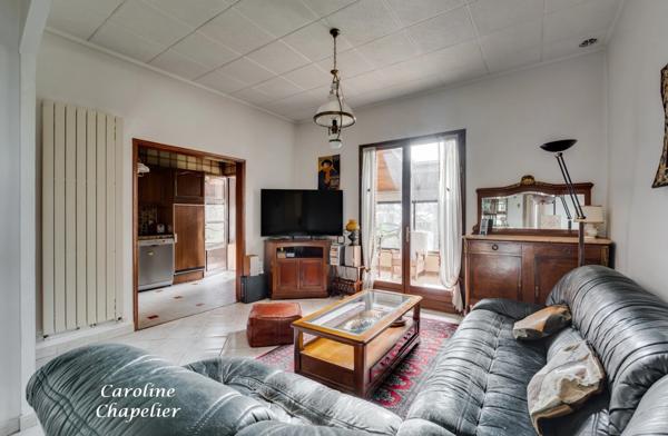 Barrière de Paris, 3 chambres, bureau, 2 SDE, garage, jardin (construction possible)