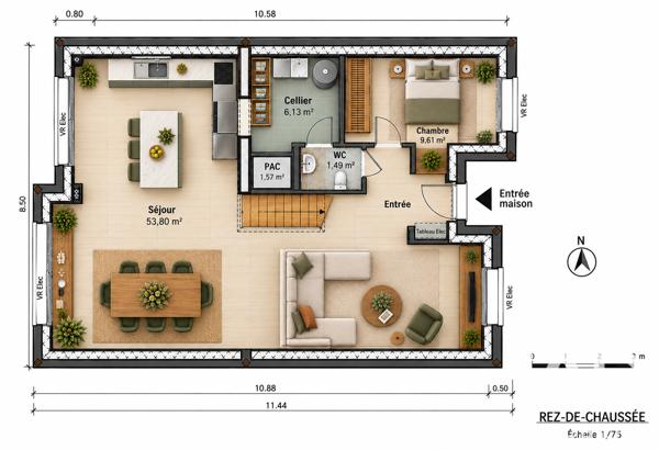 Maison à vendre 6 pièces 128 m² Montlhéry