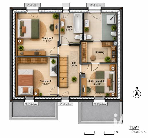 Maison à vendre 6 pièces 128 m² Montlhéry