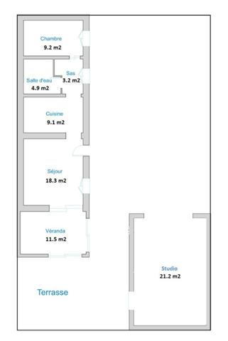 Maison cocooning avec studio indépendant