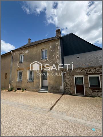 Maison de ville en pierre avec grand garage