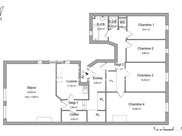 Location Appartement 5 pièces 123.26 m² - 4 RUE CHAUDRIER La Rochelle 17000