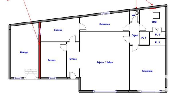 Maison à vendre 3 pièces 75 m² Le Havre