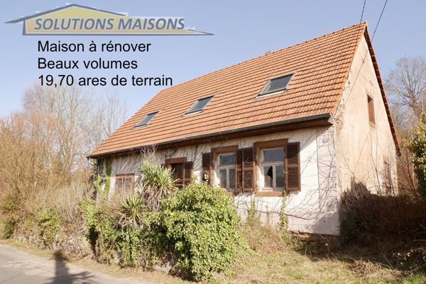 MAISON INDIVIDUELLE A RENOVER, SUR 19,70 ARES DE TERRAIN