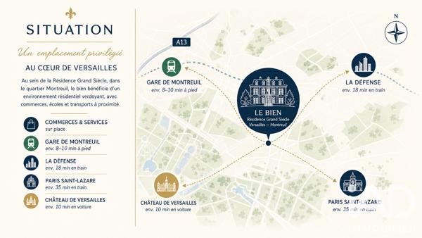 Appartement à vendre 4 pièces 111,18 m² Versailles