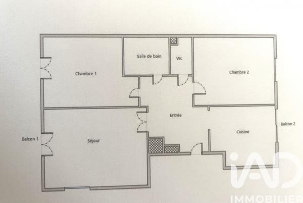 Appartement à vendre 3 pièces 55,14 m² Grenoble