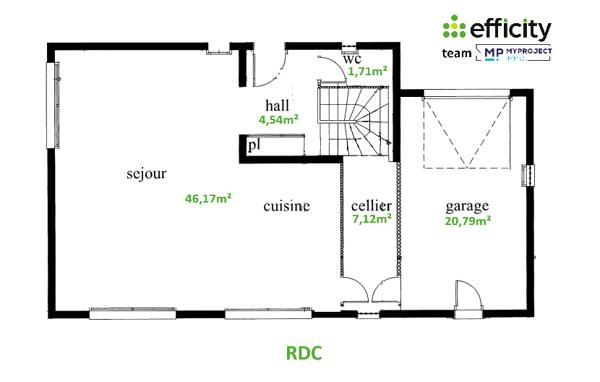Maison 5 pièces - 140 m² Exclusivité efficity