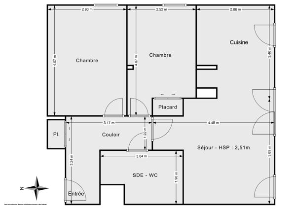 Appartement Nantes Beaujoire 58m² T3 de 2021 avec terrasse