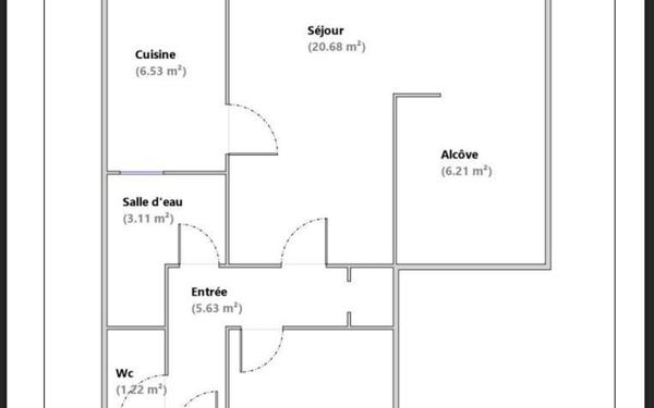 Appartement à vendre    2 pièces • 52,60 m2 Lyon 6