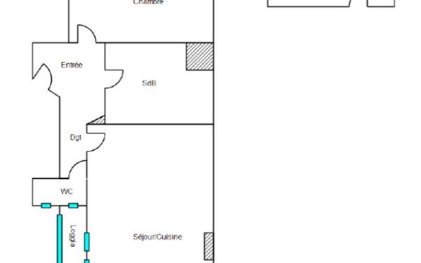 Appartement à louer    1 pièce •  Tours