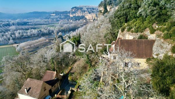 Coup de cœur ! Maison périgourdine semi-troglodyte avec vue panoramique exceptionnelle – La Roque-Gageac