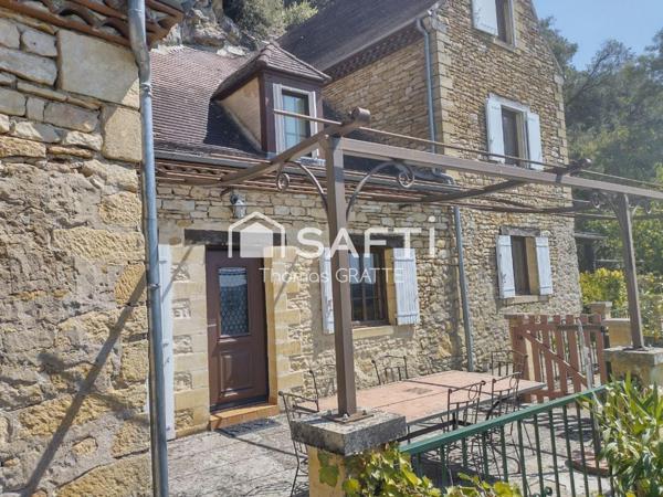 Coup de cœur ! Maison périgourdine semi-troglodyte avec vue panoramique exceptionnelle – La Roque-Gageac