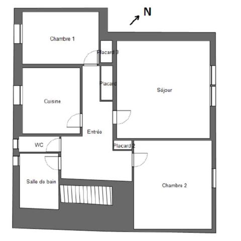 29520 Châteauneuf du Faou Appartement 2 chambres 77 m² proche tous commerces