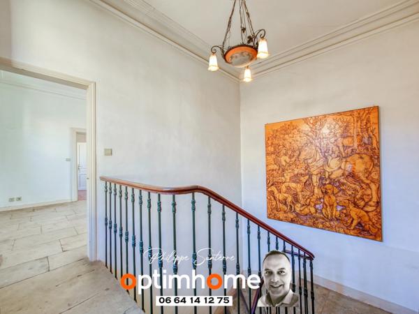 Grand ensemble immobilier 2 Maisons mitoyennes : Grande Maison Bourgeoise de 1805 avec jardin et piscine + Maison de Village avec double garage– Centre Nîmes Saint-Césaire