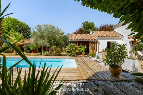 Villa familiale avec piscine à 10 minutes des plages
