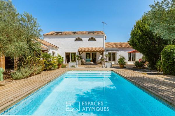 Villa familiale avec piscine à 10 minutes des plages