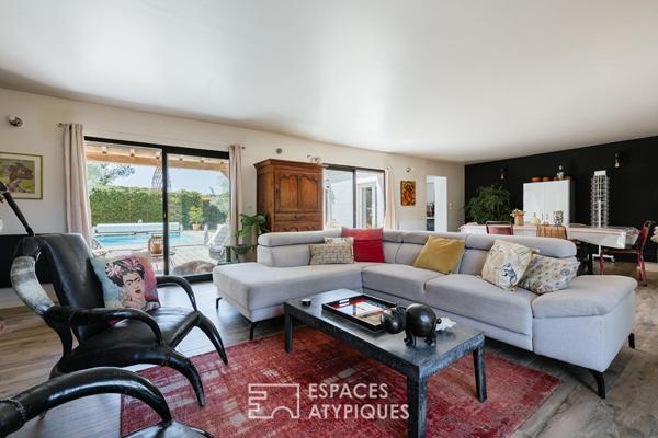 Villa familiale avec piscine à 10 minutes des plages