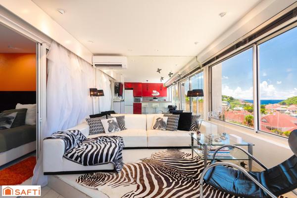 Appartement T3 avec vue sur la baie de Gustavia