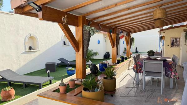 Maison 4 pièces, 3 chambres, avec piscine.