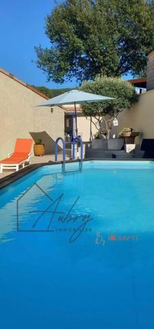 Maison 4 pièces, 3 chambres, avec piscine.