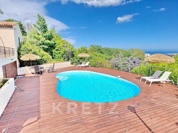 VILLA VUE MER SUR LE CAP D'ANTIBES