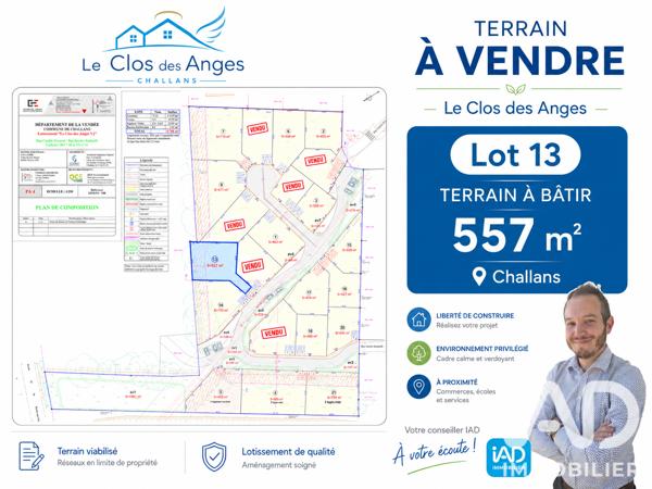 Terrain à vendre 557 m² Challans