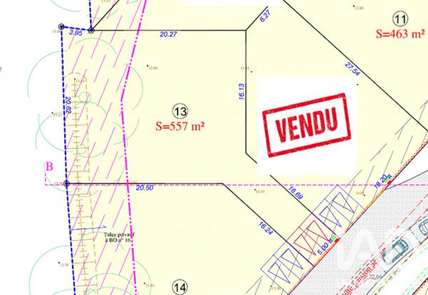 Terrain à vendre 557 m² Challans