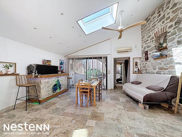 Appartement T4 lumineux de 75 m² avec loggias proche du canal de la Robine