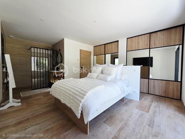 ✨ ÉLÉGANTE VILLA AVEC PISCINE – SAINT-ÉTIENNE-DE-TULMONT

À seulement 2 km des commerces, découvrez cette belle villa de plain-pied nichée dans un environnement verdoyant, sur un grand jardin arboré et entièrement clôturé.

Dès l’entrée, vous serez séduits par sa luminosité et ses beaux volumes, avec une superbe pièce de vie de plus de 60 m², composée d’un séjour spacieux avec cuisine ouverte entièrement équipée, créant un espace convivial et chaleureux, idéal pour recevoir.

🌿 L’espace nuit offre 4 chambres avec rangements, dont une suite parentale, une belle salle de bain ainsi que 2 WC indépendants. Un espace cellier/buanderie et un double garage viennent compléter les prestations.

🌴 À l’extérieur, place à la détente : une magnifique piscine avec revêtement effet pierre de Bali et cascade, accompagnée de son pool house, s’intègre parfaitement au jardin arboré et crée une véritable ambiance de vacances à la maison.

🌡️ Côté confort, la villa bénéficie d’une pompe à chaleur gainable avec thermostats individuels, permettant d’adapter la température de chaque espace.

❤️ Une villa familiale aux prestations soignées, où volumes, confort et espaces extérieurs se conjuguent parfaitement. Une visite s’impose !
