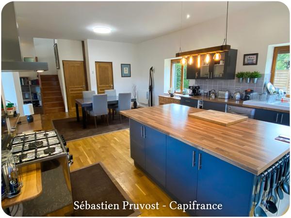 Maison à vendre 4 pièces PROCHE SAINT PARDOUX LA RIVIERE (24), 100m2 hab., terrain 2600m2 env dont 1320 avec Cu, 2 chambres